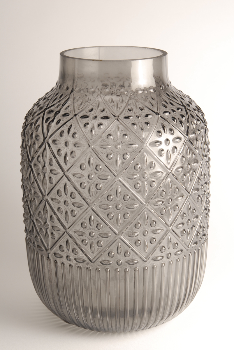 Deko-Vase - DH ca. 20x29 cm, Grau